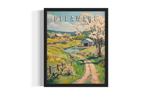 Delaware Spring wall art poster print