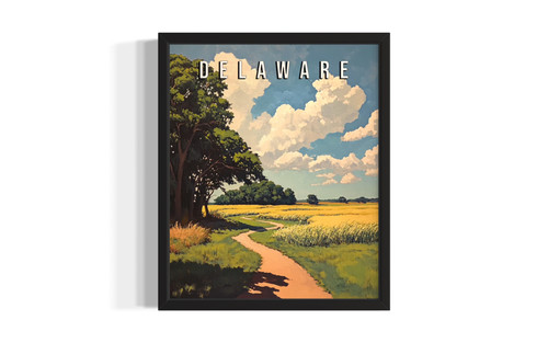Delaware Summer wall art poster print