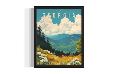 Georgia Appalachian Mountains wall art poster print