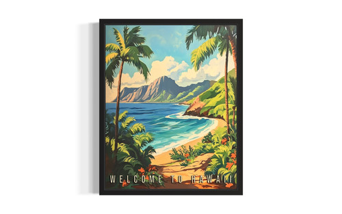 Hawaii Scenery wall art poster print Hawaii Scenery wall art poster print