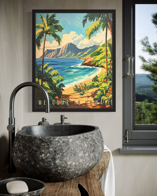 Hawaii Scenery Wall Art Print Poster Hawaii Scenery Wall Art Print Poster