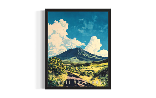 Hawaii Volcanoes wall art poster print Hawaii Volcanoes wall art poster print