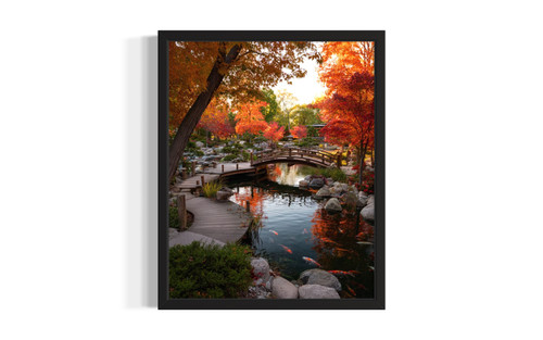 Illinois Anderson Japanese Gardens wall art poster print