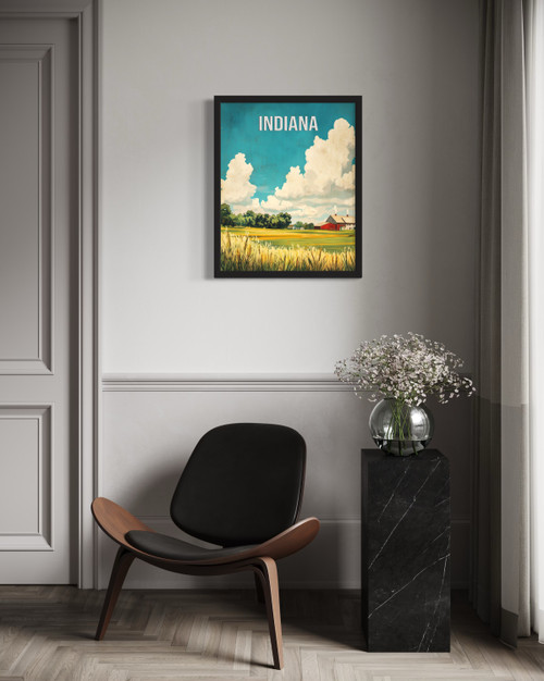 Indiana Farmlands Wall Art Print Poster