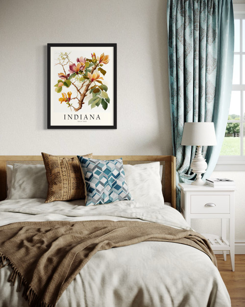 Indiana Tree Wall Art Print Poster