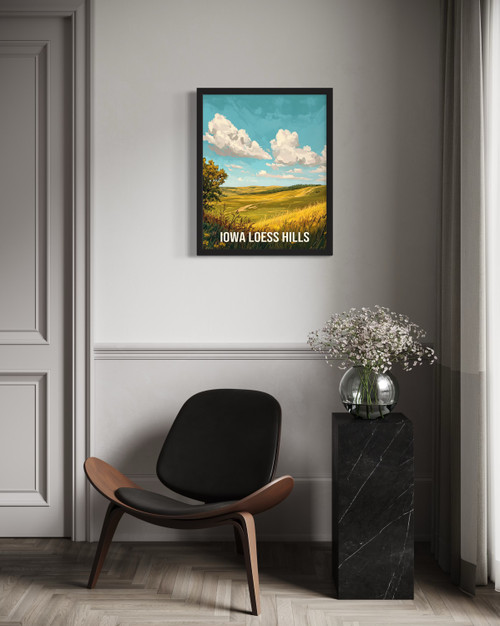 Iowa Loess Hills Wall Art Print Poster