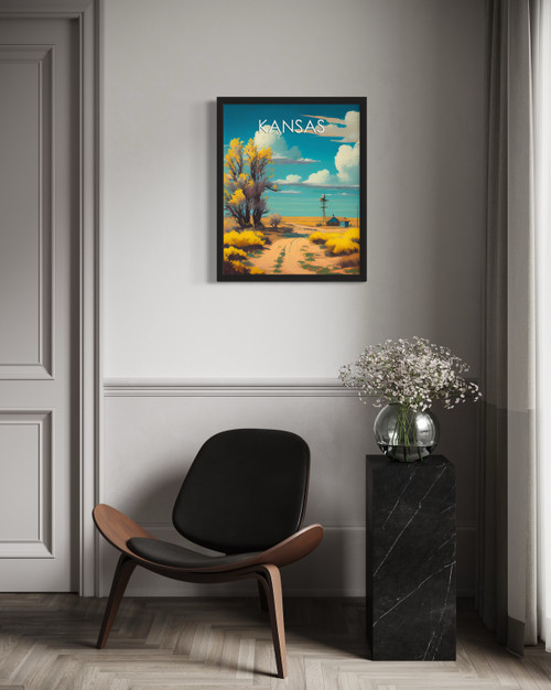 Kansas Landscape Wall Art Print Poster