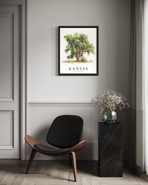 Kansas Tree Wall Art Print Poster