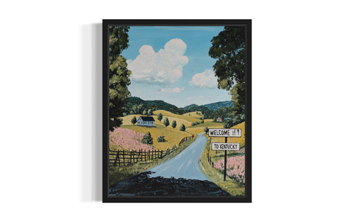 Kentucky Welcome wall art poster print Kentucky Welcome wall art poster print