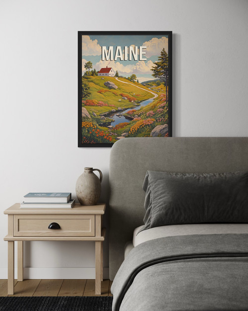 Maine Spring Wall Art Print Poster Maine Spring Wall Art Print Poster