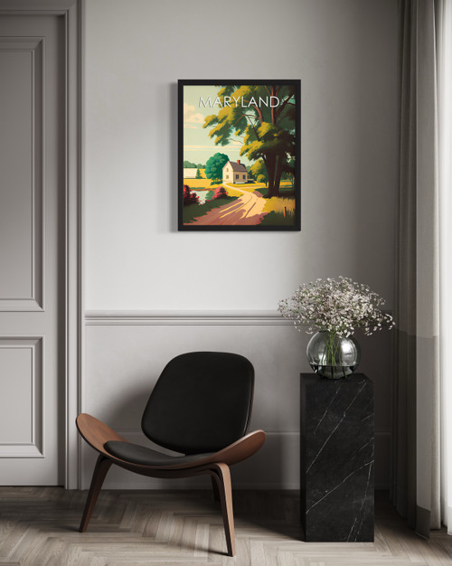 Maryland D Wall Art Print Poster