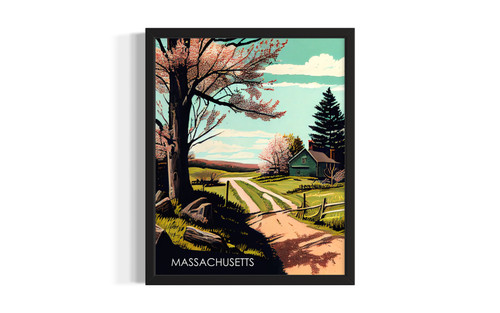 Massachusetts Scenery wall art poster print
