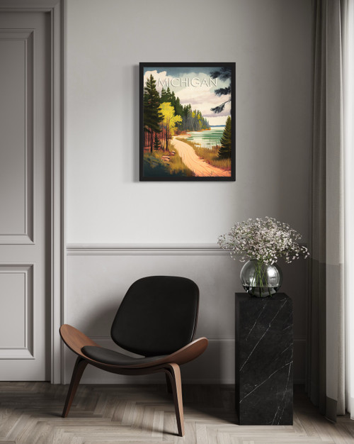Michigan Landscape Wall Art Print Poster