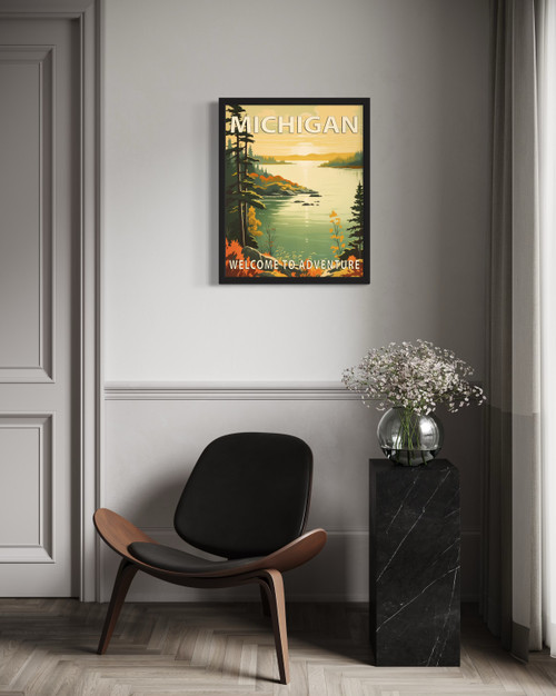 Michigan Scenery Wall Art Print Poster