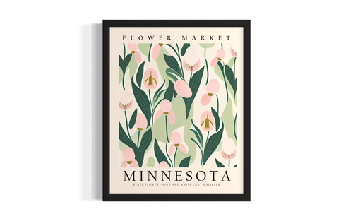 Minnesota Flower Market wall art poster print