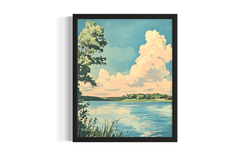 Minnesota Lakes wall art poster print