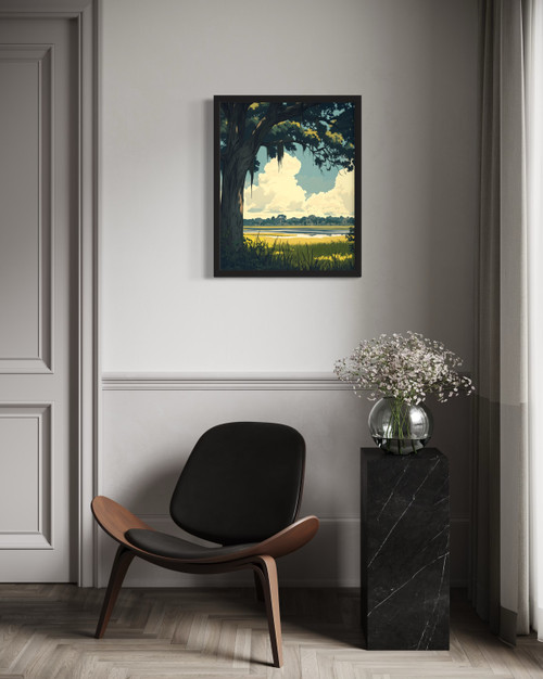 Mississippi Delta Region Wall Art Print Poster