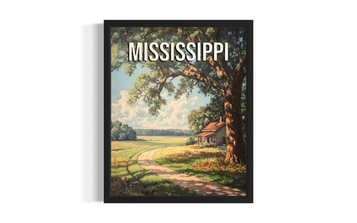 Mississippi Spring wall art poster print