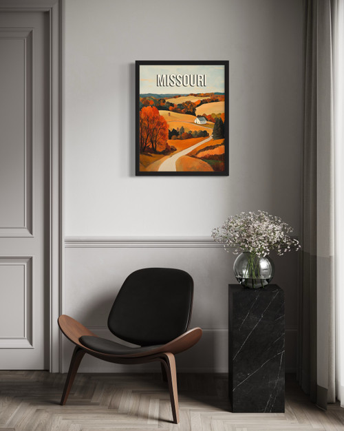 Missouri Fall Wall Art Print Poster