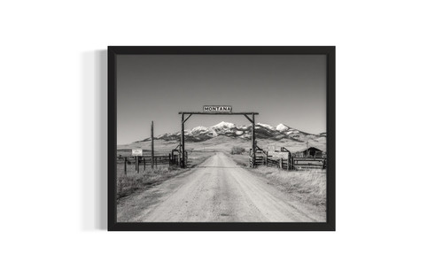 Montana Cowboy Ranch wall art poster print