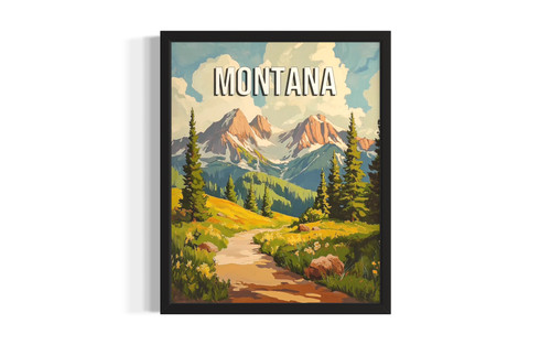Montana Spring wall art poster print