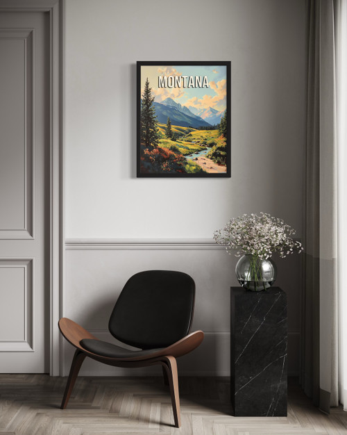 Montana Summer Wall Art Print Poster