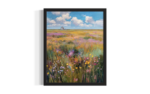 Nebraska prairie wall art poster print