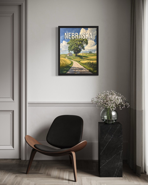 Nebraska Spring Wall Art Print Poster