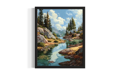 Nevada foothills wall art poster print