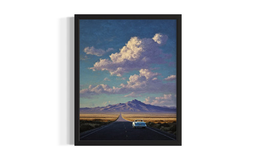 Nevada highway wall art poster print