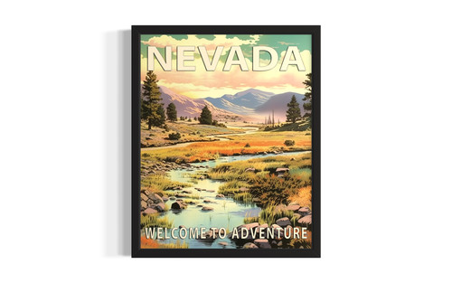 Nevada Scenery wall art poster print