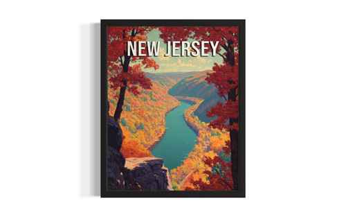 New Jersey Landscape wall art poster print