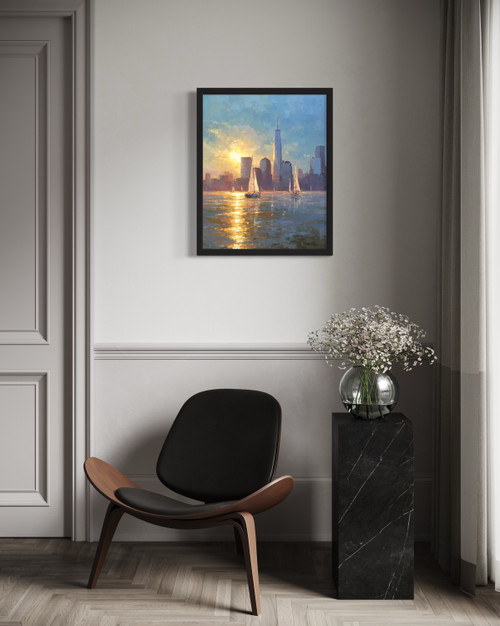 New Jersey View Wall Art Print Poster
