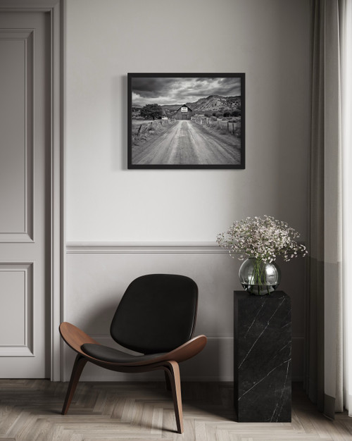 New Mexico Vintage Black and White Wall Art Print Poster