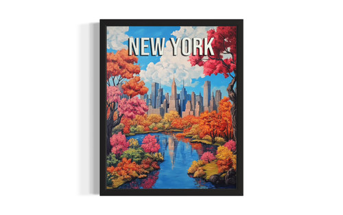 New York  Spring wall art poster print