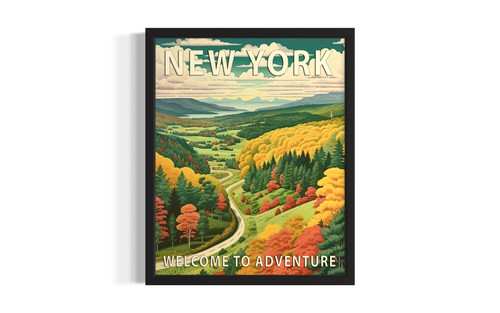 New York Scenery wall art poster print