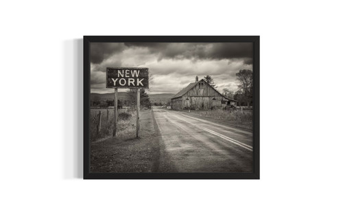 New York Vintage Black and White wall art poster print