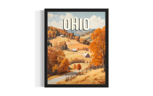 Ohio Fall wall art poster print