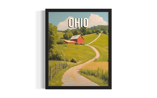 Ohio Summer wall art poster print