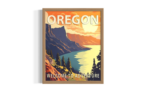 Oregon Scenery wall art poster print