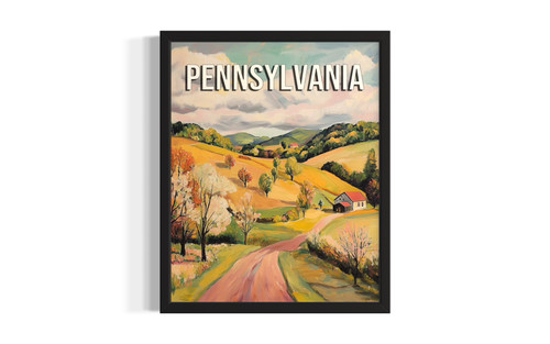 Pennsylvania Spring wall art poster print