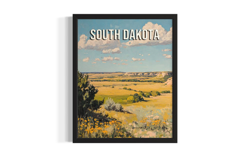 South Dakota Spring wall art poster print