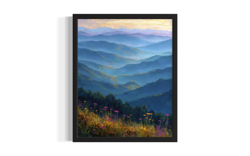 Tennessee Great Smoky Mountains wall art poster print
