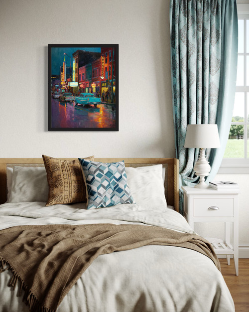 Tennessee Nashville 1950s Wall Art Print Poster