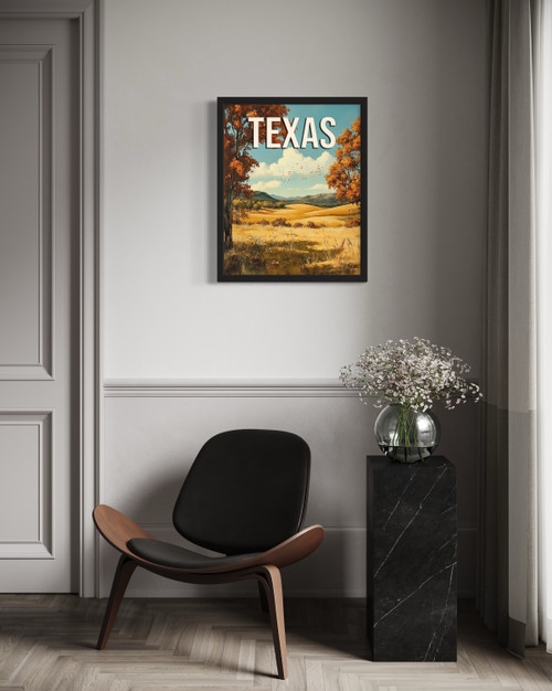 Texas Fall Wall Art Print Poster