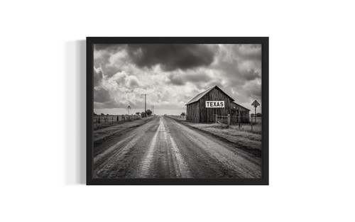 Texas Vintage Black and White wall art poster print