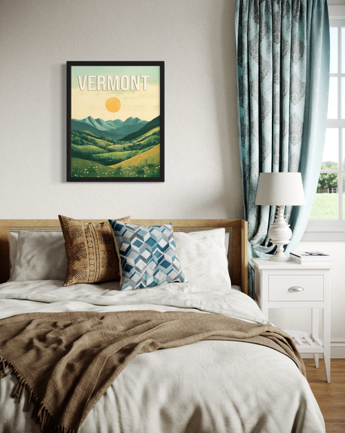 Vermnont Green Mountains Wall Art Print Poster