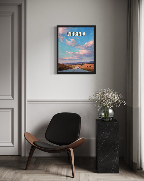 Virginia highway Wall Art Print Poster