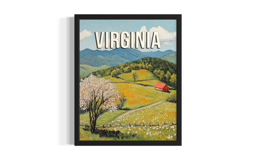 Virginia Spring wall art poster print
