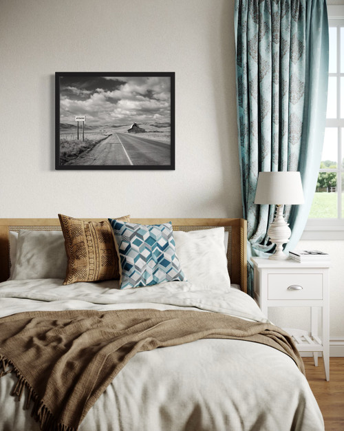 Wyoming Vintage Black and White Wall Art Print Poster